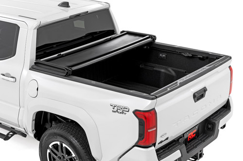 Soft Tri-Fold Bed Cover 5in Bed Dbl Cab Toyota Tacoma 24-25