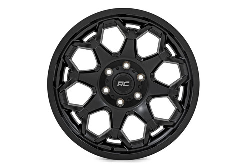 Rough Country 80 Series Wheel | One-Piece | Semi Gloss Black | 20x9 | 6x5.5 | -12mm - 80201212A