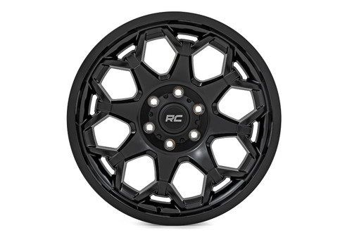 Rough Country 80 Series Wheel | One-Piece | Semi Gloss Black | 20x10 | 6x135 | -25mm - 80202417A