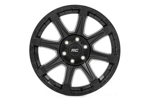 Rough Country 81 Series Wheel | One-Piece | Semi Gloss Black | 20x9 | 6x135 | 0mm - 81200917A