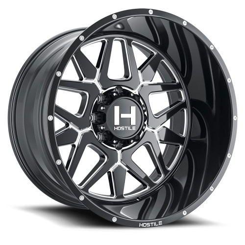 Hostile (Truck Series) Diablo 20x10 8x165 -19mm ET Blade Cut finish Wheel