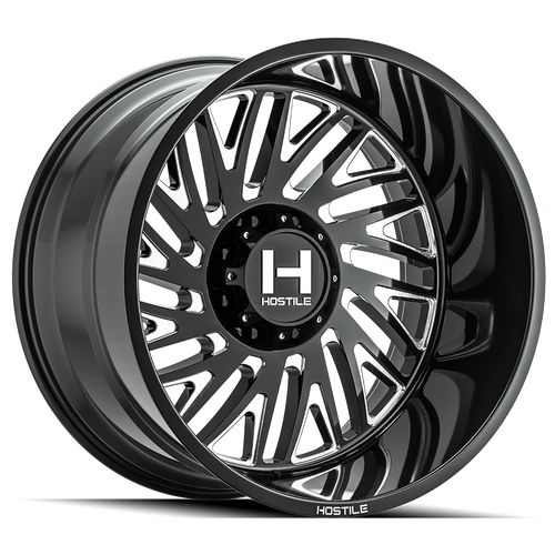 Hostile (Truck Series) Syclone 22x10 8x165 -25mm ET Blade Cut finish Wheel