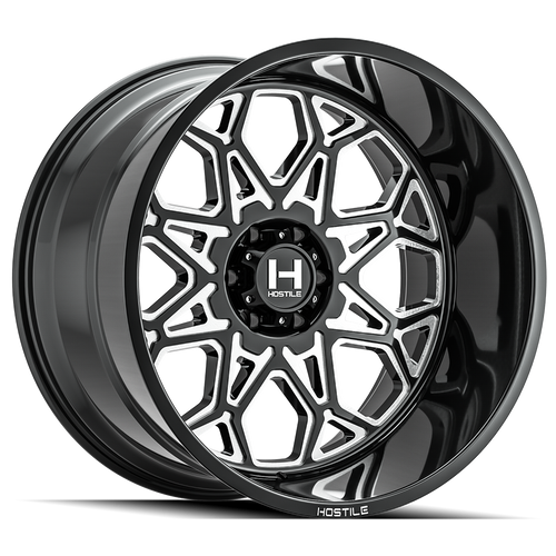 Hostile (Truck Series) Anvil 20x10 6x135 -19mm ET Blade Cut finish Wheel
