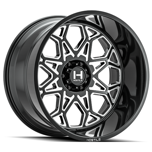 Hostile (Truck Series) Anvil 20x10 6x139.7 -19mm ET Blade Cut finish Wheel