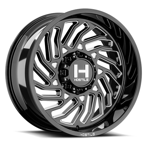Hostile (Truck Series) Twister 22x12 8x165.1 -44mm ET Blade Cut finish Wheel