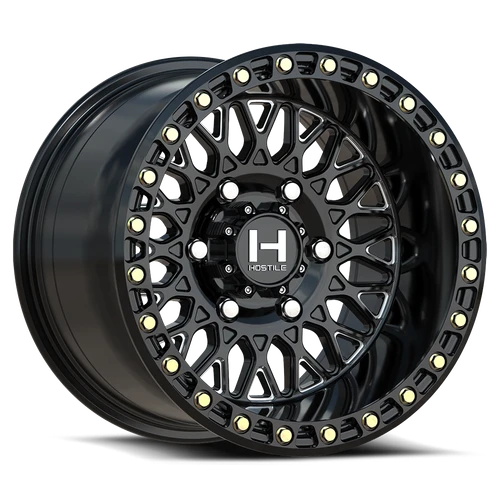 Jackal 15x8 6x5.5 +0mm Gloss Black Blade Cut