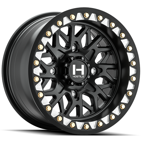 Hostile (UTV) Ridgecrest-Beadlock 15x8 4x156 0mm ET Asphalt finish Wheel