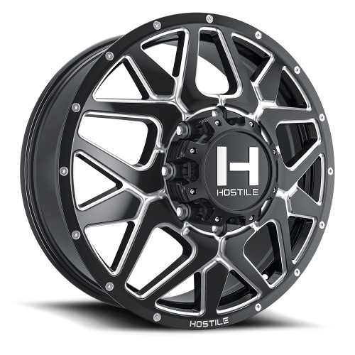 Hostile (Dually Series) Diablo 22x8.25 8x165 123mm ET Blade Cut finish Wheel