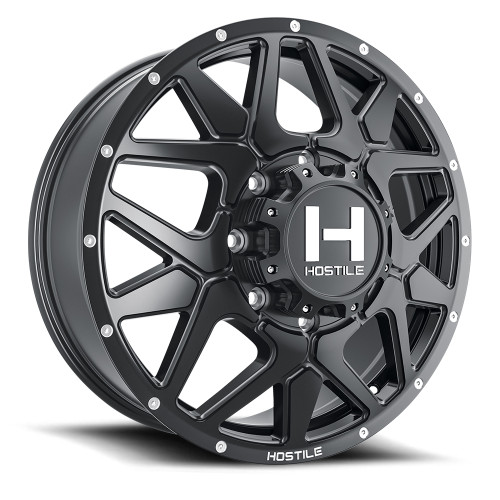 Hostile (Dually Series) Diablo 22x8.25 8x165 123mm ET Asphalt finish Wheel