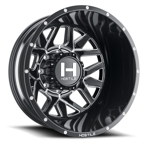 Hostile (Dually Series) Diablo 22x8.25 8x165 -221mm ET Blade Cut finish Wheel