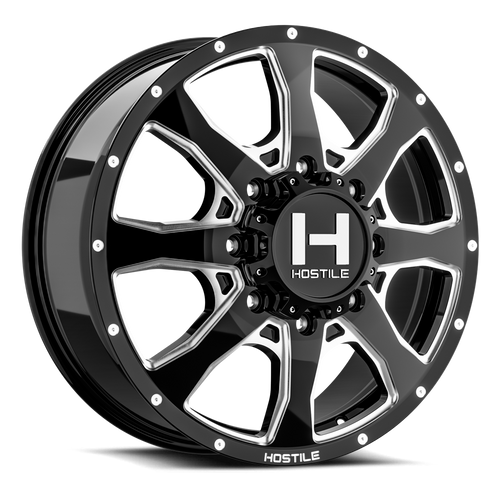Hostile (Dually Series) Kodiak 22x8.25 8x165.1 123mm ET Blade Cut finish Wheel