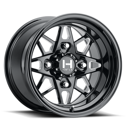 Hostile (UTV Forged) Holeshot 15x10 4x137 0mm ET Blade Cut (Gloss) finish Wheel