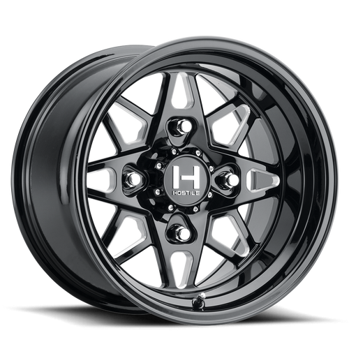 Hostile (UTV Forged) Holeshot 15x7 4x156 13mm ET Blade Cut (Gloss) finish Wheel