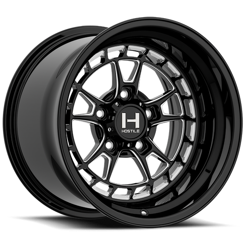 Hostile (UTV Forged) Rival 15x10 6x139.7 0mm ET Blade Cut (Gloss) finish Wheel