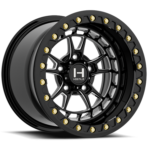 Hostile (UTV Forged Beadlock) Rival-Beadlock 15x8 5x114.3 0mm ET Blade Cut (Gloss) finish Wheel