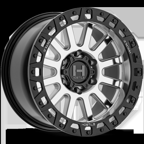 Hostile (Baja Series) Dominator 20x9 6x139.7 1mm ET Machined finish Wheel