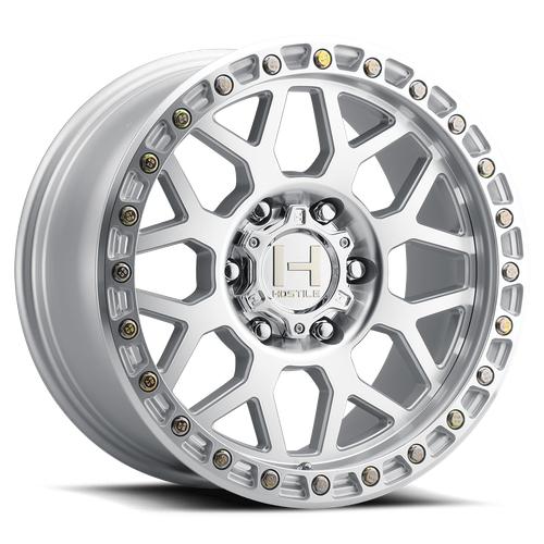 Hostile (Desert Series) Rapture 20x9 6x139.7 1mm ET Silver Machined finish Wheel