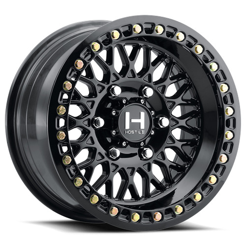 Jackal Beadlock 15x10 6x5.5 +0mm Satin Black Asphalt