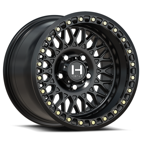 Jackal Beadlock 15x7 5x4.5 +13mm Satin Black Asphalt