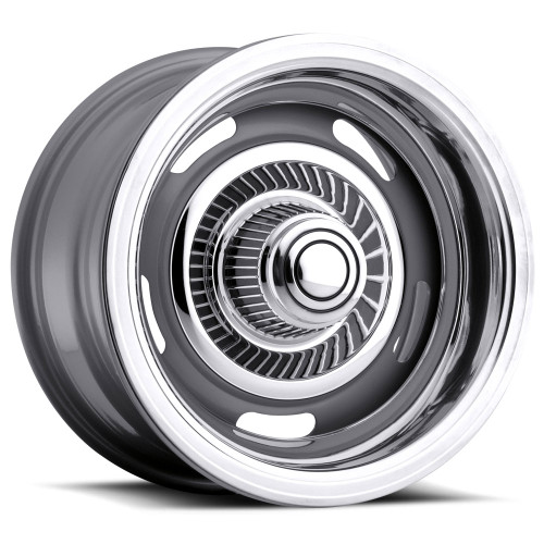 15x8 6x5.5 4BS 55 Rally Silver - Vision Wheel