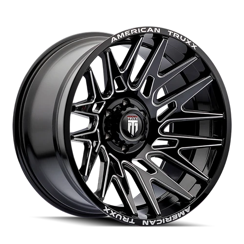 Evolution 22x12 8x180 -44mm Gloss Black Milled AT