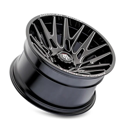 Evolution 22x12 6x135 -44mm Gloss Black Milled AT