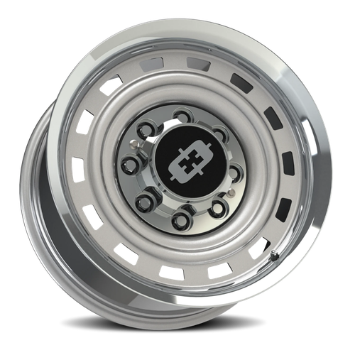 20x10 8x6.5 4.5BS 54 Cheyenne Silver Machined Lip - Vision Wheel