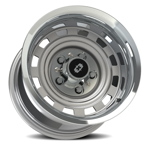 20x9 5x5 5.25BS 54 Cheyenne Silver Machined Lip - Vision Wheel