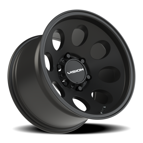 16x10 6x5.5 4.5BS 56 Midway Satin Black - Vision Wheel