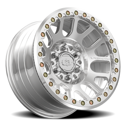 17x9 6x5.5 4.5BS 111BL Forged Nemesis Polished - Vision Wheel