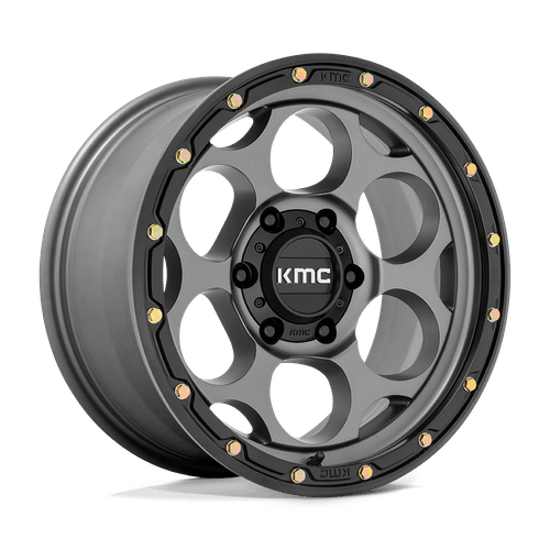 Dirty Harry 17x8.5 6x5.5 106 +0 Satin Gray W/ Black Lip KM54178568900