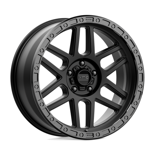 Mesa 17x8.5 5x5.0 71 +0 Satin Black W/ Gloss Black Lip KM54478550700