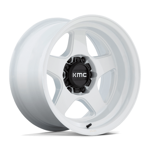 Lobo 17x8.5 6x5.5 106 +18 Gloss White KM728WX17856818