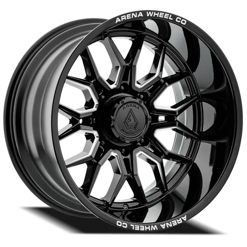 Violator 22x12 5x5 -44mm Gloss Black and Milled