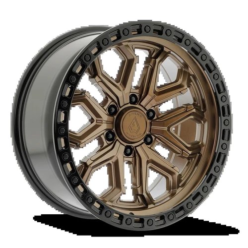 Jackal 20x9 6x5.5 +0mm Bronze Center Glossy Black Lip