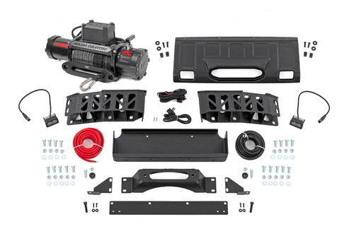 FXS Hidden Winch Mount | White SAE | PRO1200S | Toyota Land Cruiser (24-26) - 10749