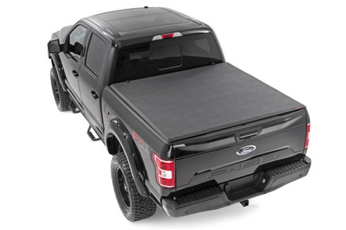 Soft Tri-Fold Bed Cover | 6'7" Bed | Ford F-150 (21-26)/F-150 Lightning (22-26) - 41521650A