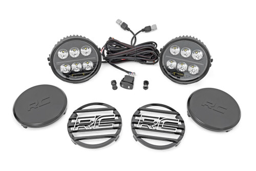 Black Series Halo LED Light Pair | White/Amber DRL | 6.5 Inch | Round - 70805B