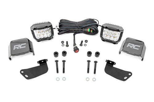LED Light Kit | Front Mount | 3" Chrome Pair | Wide Angle | Segway 570 F - 93223