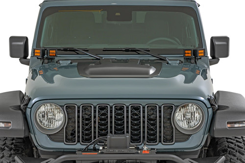 Hood Scoop | PAU Granite Crystal | Jeep Gladiator JT/Wrangler JL 4WD (18-26) - HS60010-PAU