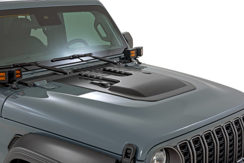 Hood Scoop | PX8 Black | Jeep Gladiator JT/Wrangler JL 4WD (2018-2026) - HS60010-PX8