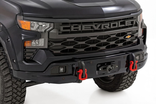 Front FXS Bumper | 12000S | GBA Black | Chevy Silverado 1500 2WD/4WD (2023-2026) - 13007-GBA