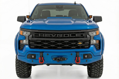 Front FXS Bumper | 12000S | GJV Riptide Blue | Chevy Silverado 1500 2WD/4WD (2023-2026) - 13007-GJV