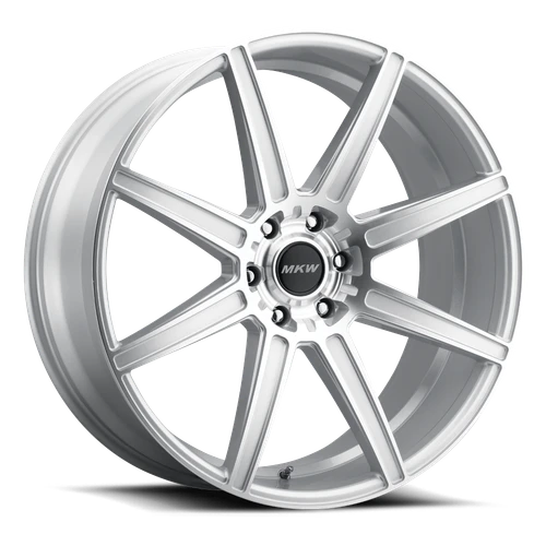 M141 22x9.5 6x135 +30mm Silver Machined