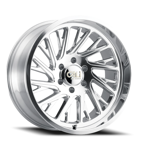 Cali Offroad Purge 9114 PO 22x12 8x165.1 -51mm Polished Silver [9114-22281P]