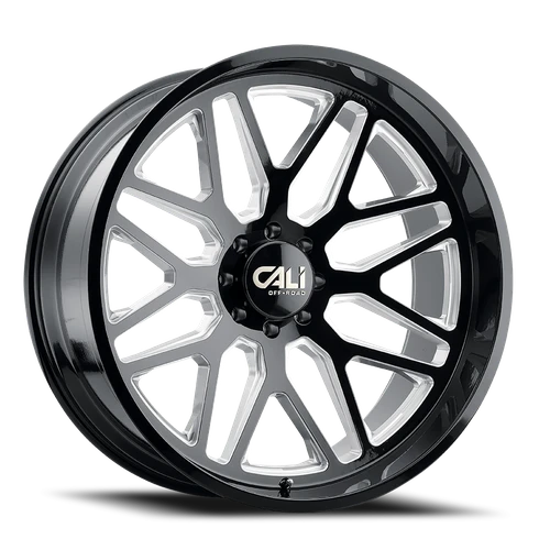Cali Offroad Invader 9115 GB-M 24x14 6x139.7 -76mm Gloss Black [9115-24483BM]