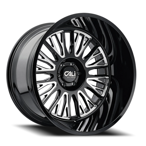 Cali Offroad Vertex 9116 BM 22x12 8x165.1 -44mm Gloss Black [9116-22281BM]