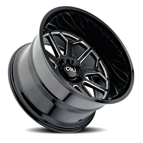 Cali Offroad Auburn 9117 BM 24x14 6x139.7 -76mm Gloss Black [9117-24483BM] - Image 2