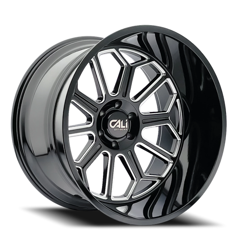 Cali Offroad Auburn 9117 BM 22x12 6x135 -51mm Gloss Black [9117-22236BM]