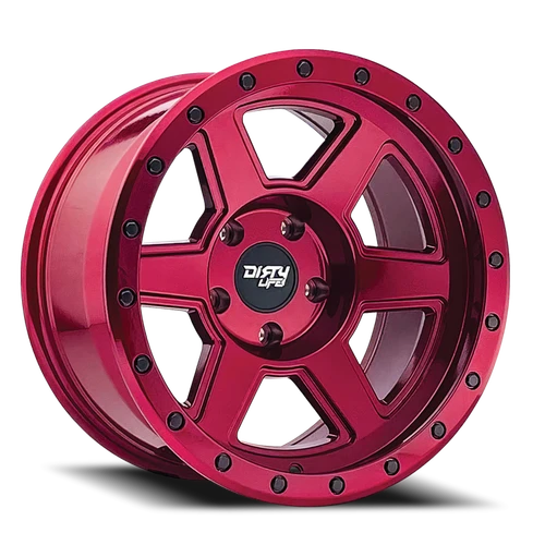 Dirty Life Race Wheels Compound 9315 RD 20x10 8x170 -25mm Crimson Candy Red [9315-2170R]